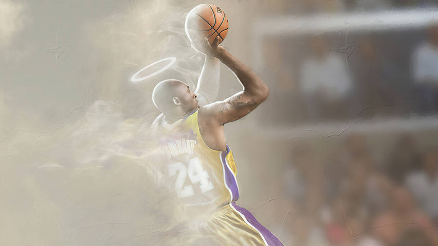 Kobe Bryant With A Halo Wallpaper