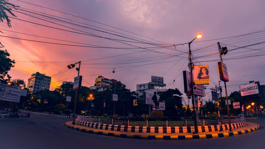 Kolkata Road Roundabout Wallpaper