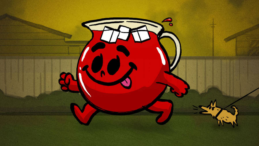 Kool Aid Man With Dog Wallpaper