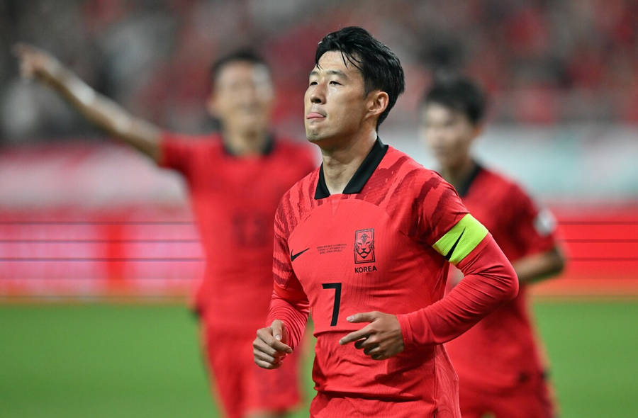 Korea Republic National Football Team Member Number 7 Wallpaper