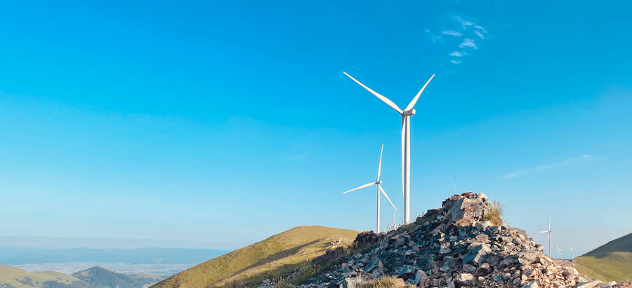 Kosovo Windmills On The Hills Wallpaper