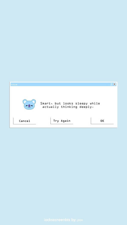 Koya Bt21 Dialog Box Art Wallpaper