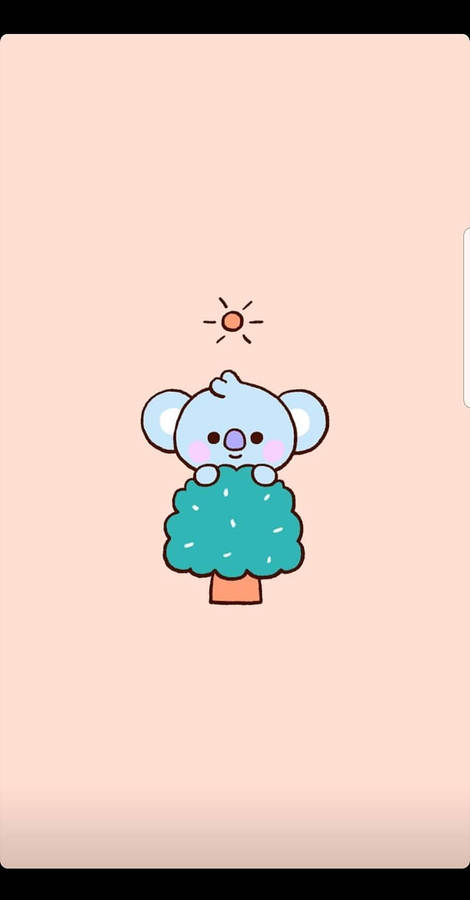 Koya Bt21 In Pink Wallpaper