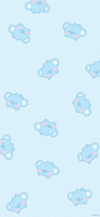 Koya Bt21 Seamless Pattern Wallpaper