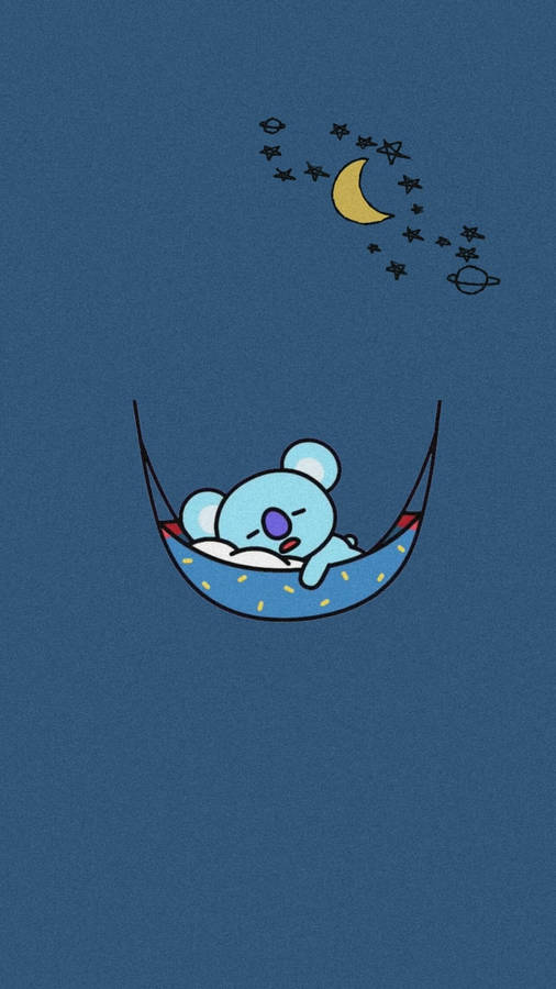 Koya Bt21 Sleeping Wallpaper