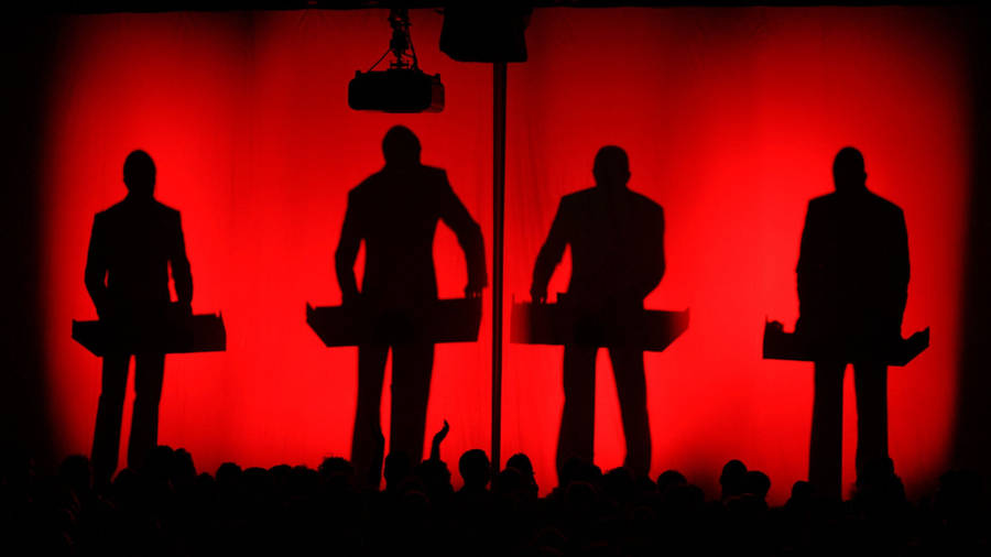 Kraftwerk Red Silhouettes Wallpaper