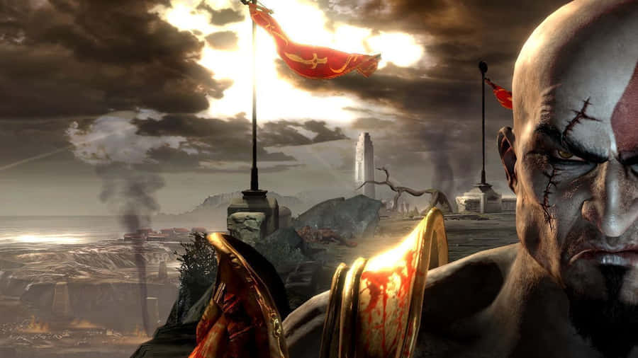 Kratos On The Rampage Wallpaper