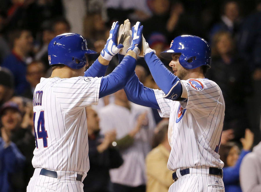 Kris Bryant High Five With Rizzo Wallpaper