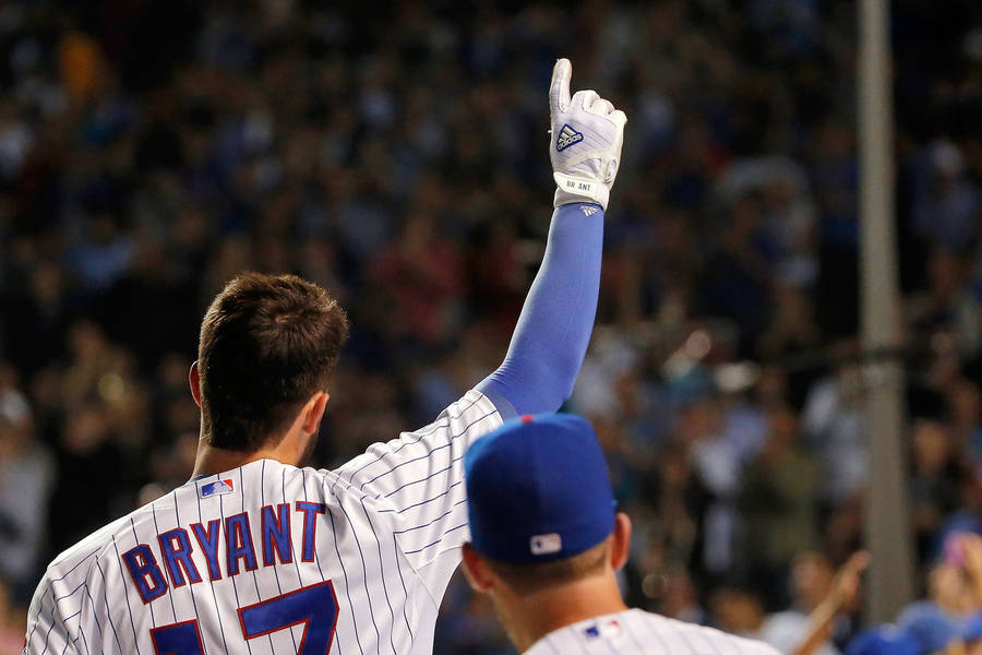 Kris Bryant Pointing Wallpaper