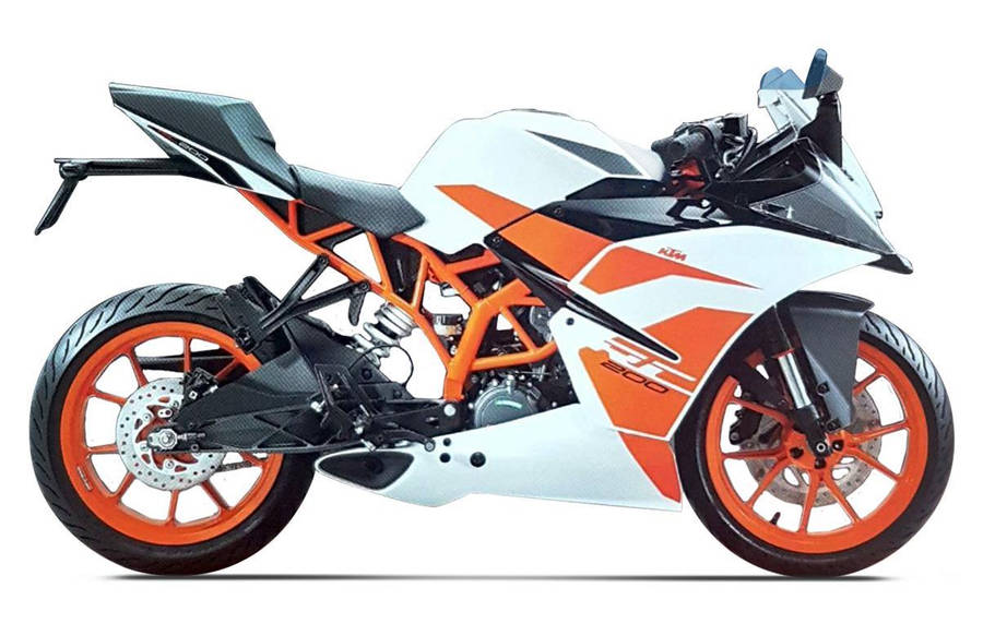 Ktm Rc 200 Posed Showcase Wallpaper