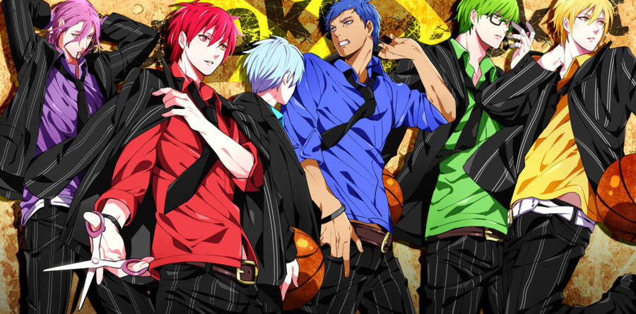 Kuroko And His Team Mates Wallpaper