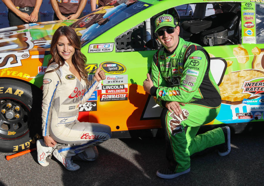 Kyle Busch In Green Suit Wallpaper