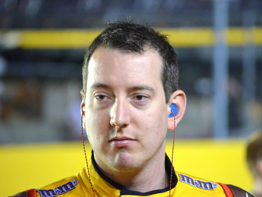 Kyle Busch With Earplugs Wallpaper