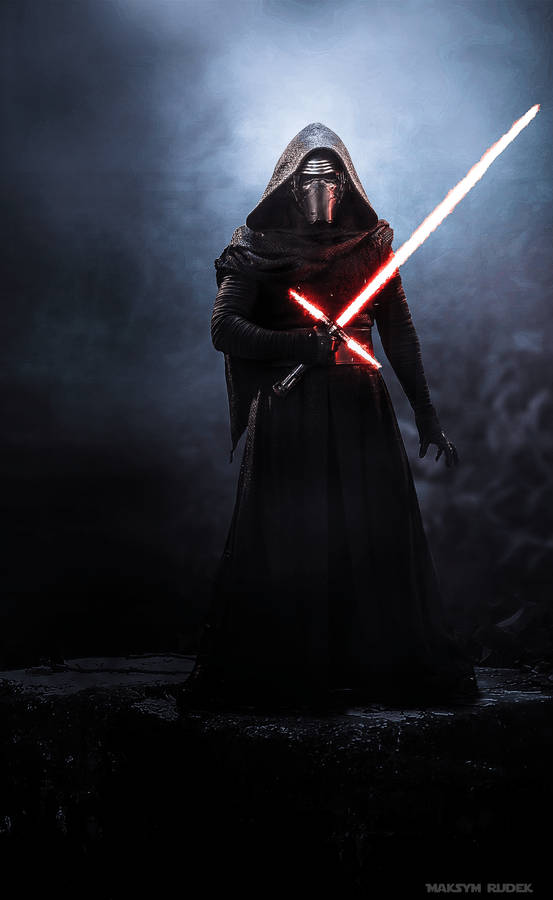 Kylo Ren Digital Design Wallpaper