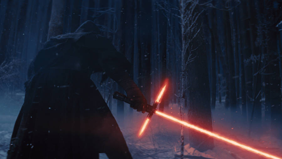 Kylo Ren's Cross-guard Lightsaber Wallpaper