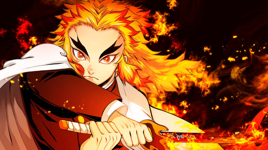 Kyojuro Rengoku From Demon Slayer Wallpaper