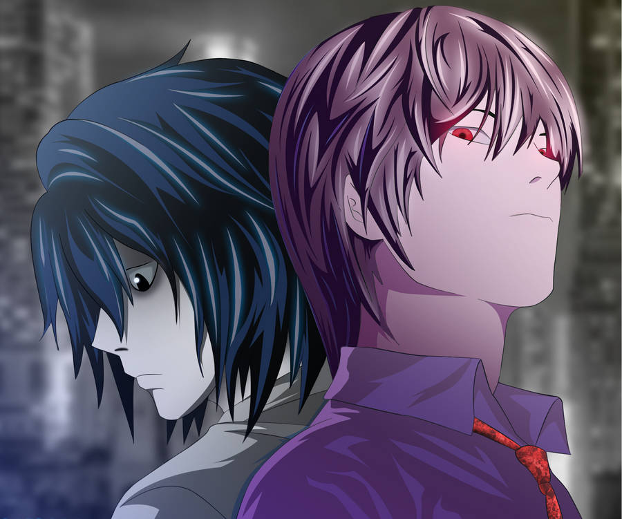 L Lawliet And Yagami Light Wallpaper