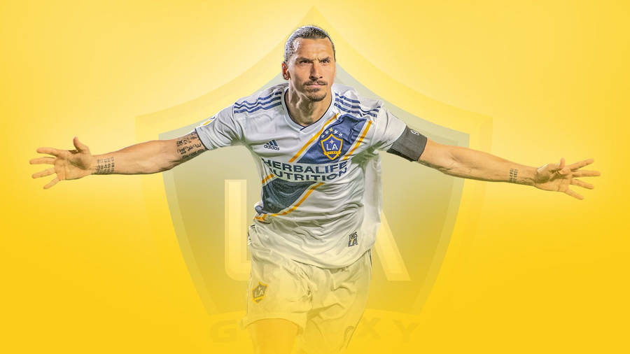 La Galaxy Soccer Player Digital Photoshop Wallpaper