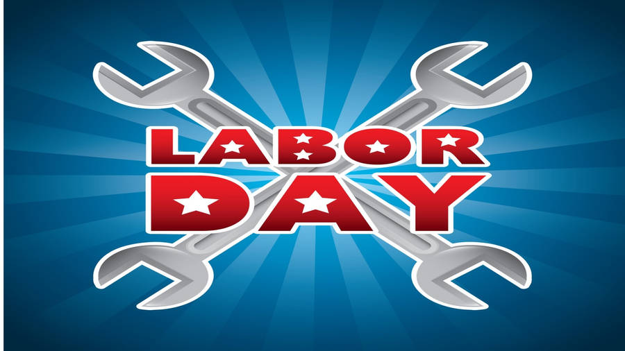 Labor Day Vector Art Logo Wallpaper