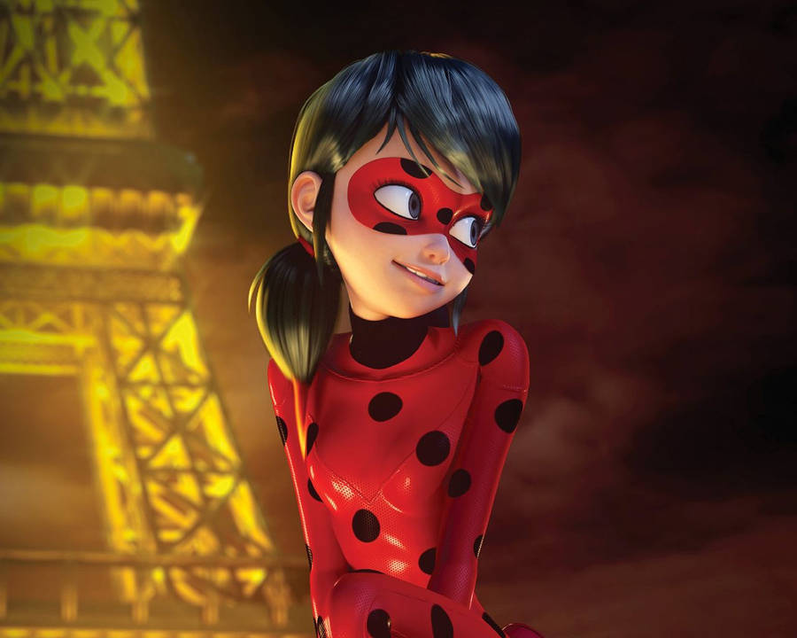 Ladybug Miraculous The Eiffel Tower Wallpaper