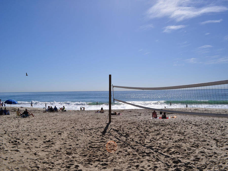 Laguna Beach Volleyball Net California Wallpaper