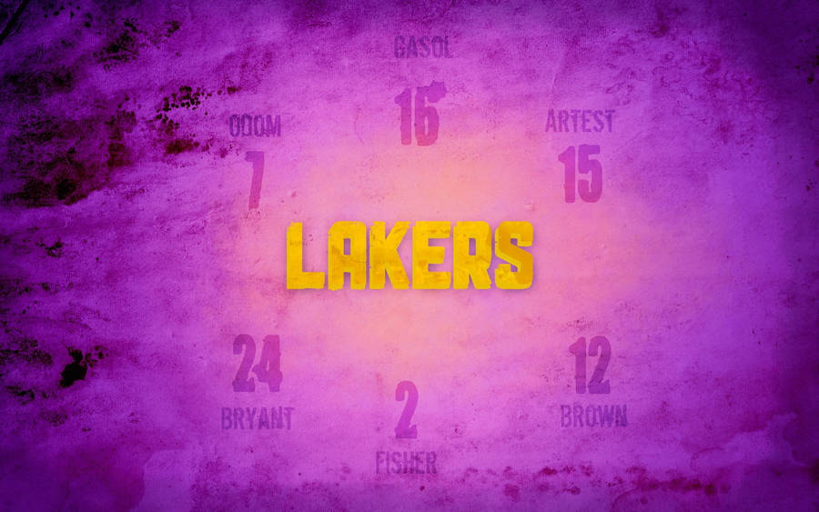 Lakers Hd Jersey Numbers Wallpaper