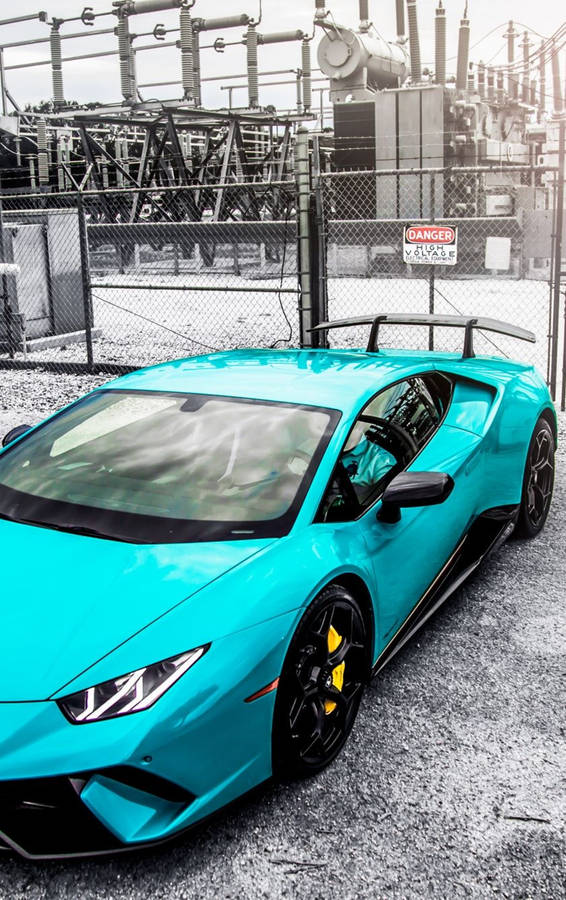 Lamborghini Iphone Blue Aesthetic Power Plant Wallpaper