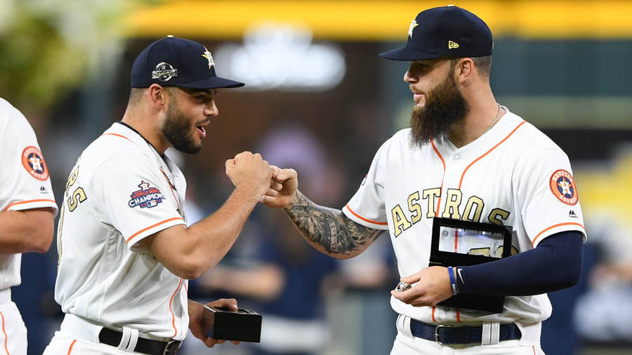 Lance Mccullers Fist Bump Wallpaper