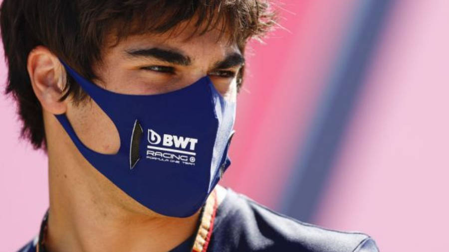 Lance Stroll Wearing Bwt Racing Mask Wallpaper