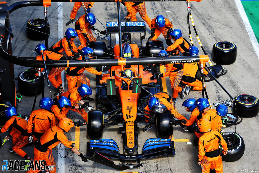 Lando Norris Pit Stop Wallpaper