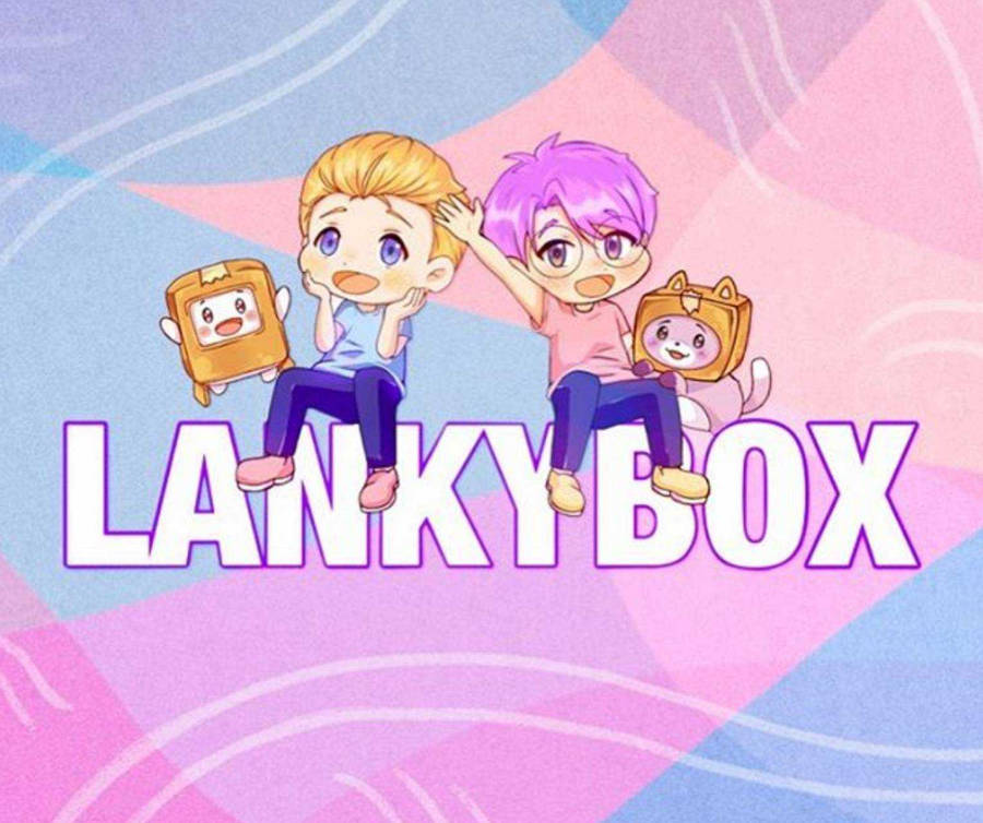Lankybox Animated Adam And Justin Plushies Wallpaper