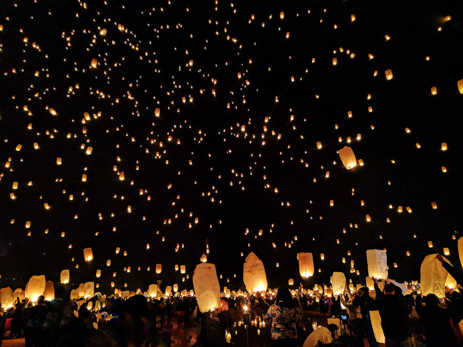 Lantern Light Festival Wallpaper