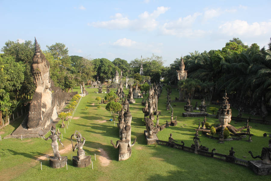 Laos Xieng Khuang Buddha Park Wallpaper