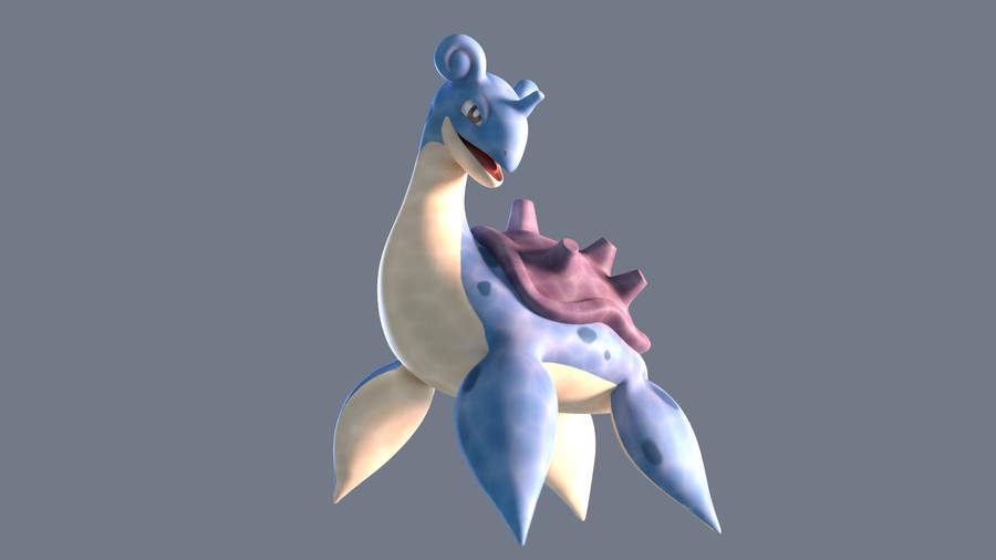 Lapras Gray Background Wallpaper