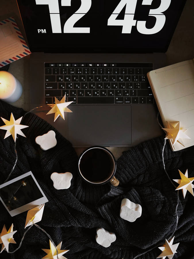 Laptop Mug Stars Mood Wallpaper