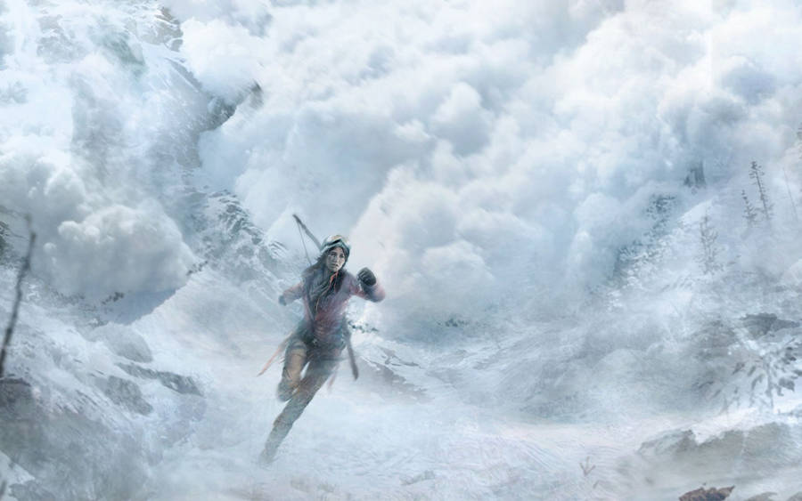 Lara Croft Snow Tomb Raider Wallpaper