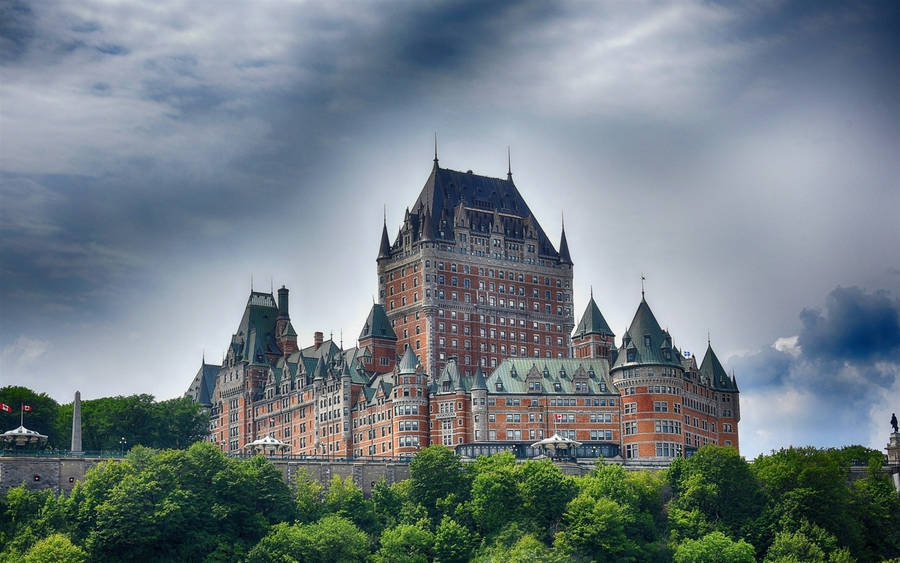 Large Quebec City Castle Wallpaper