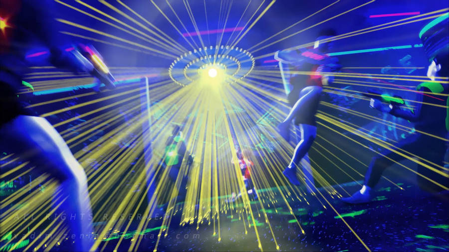 Laser Tag Disco Ball Wallpaper