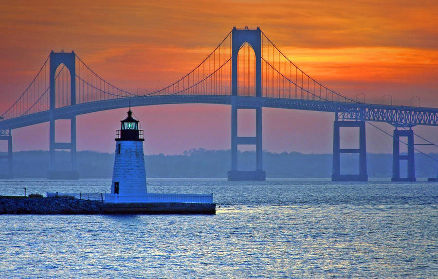 Late Afternoon Scene At Newport, Rhode Island Wallpaper