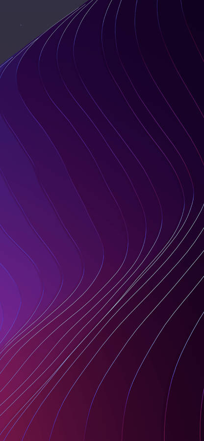 Layered Purple Curve Line Ios 12 Wallpaper