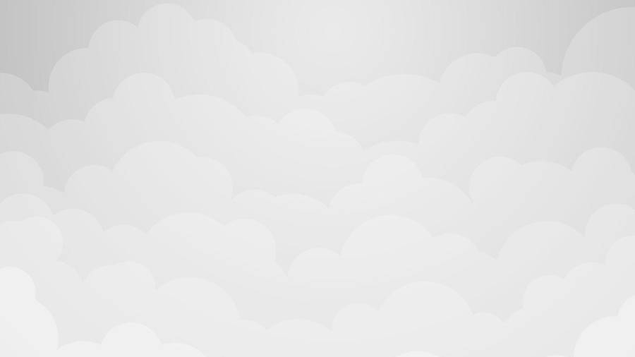 Layered Solid White Clouds Wallpaper