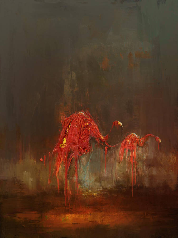 Layers Of Fear Blood Flamingos Wallpaper