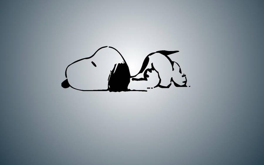 Lazy Snoopy On Floor Wallpaper