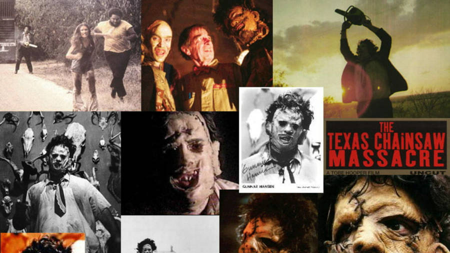 Leatherface Photo Collage Wallpaper