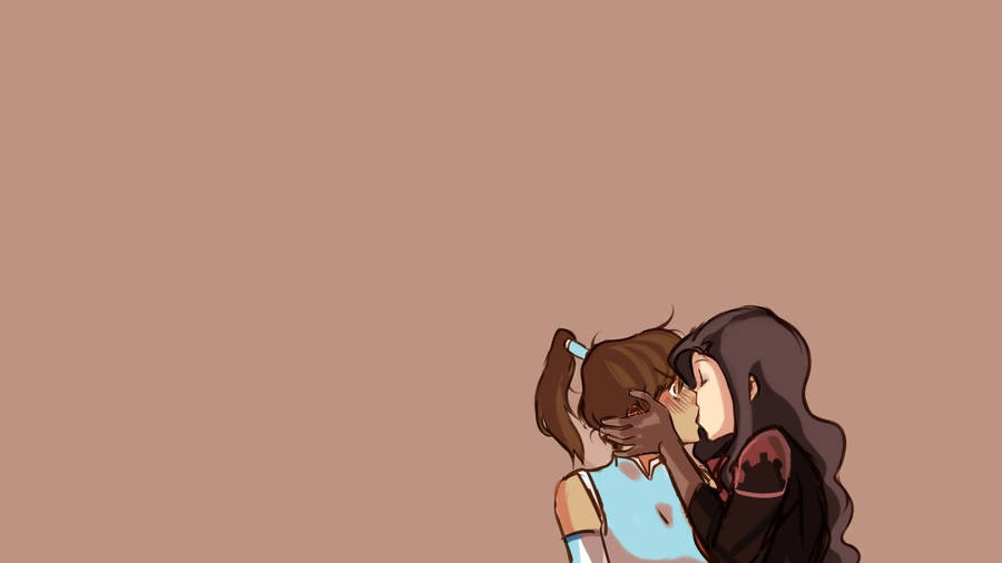 Legend Of Korra Women Kissing Wallpaper