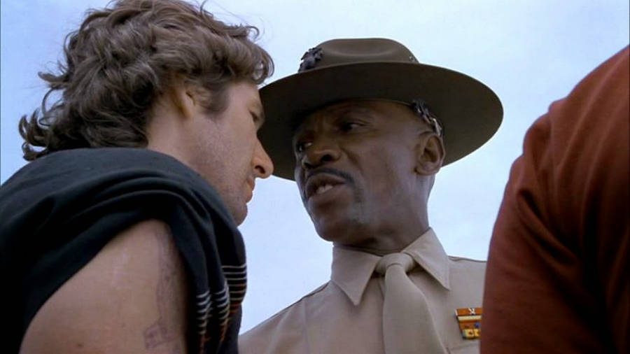 Legendary Actor Louis Gossett Jr In 'an Officer And A Gentleman' Movie. Wallpaper