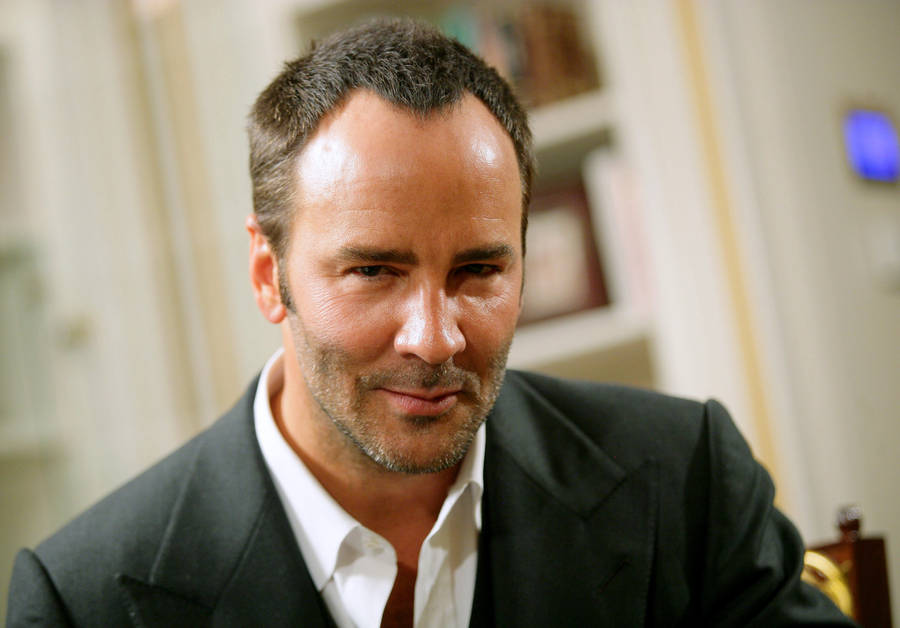 Legendary Fashion Maestro, Tom Ford, During An Interview. Wallpaper