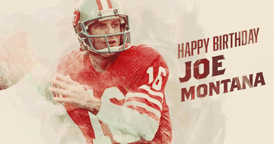 Legendary Nfl Quarterback Joe Montana Wallpaper