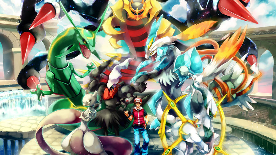 Legendary Pokemon With Arceus Wallpaper
