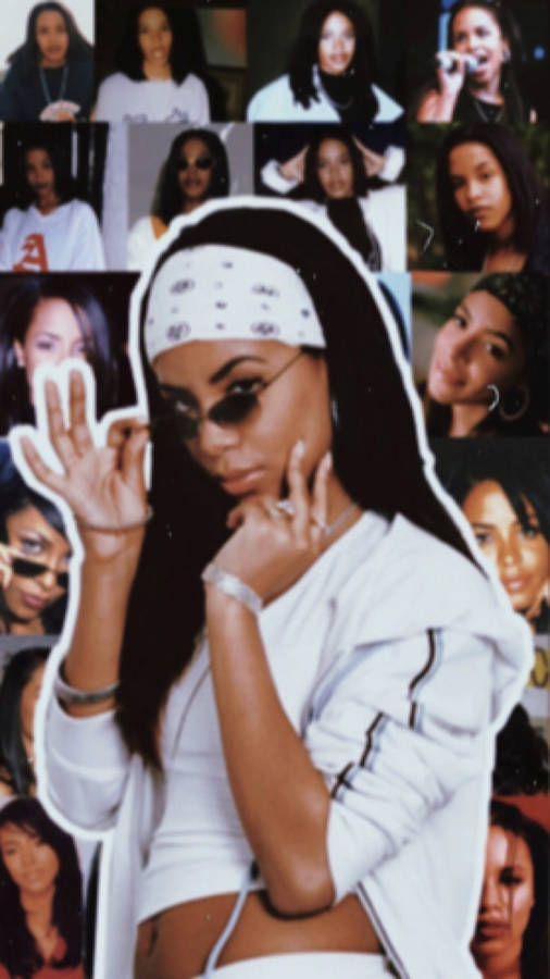 Legendary R&b Singer Aaliyah Wallpaper